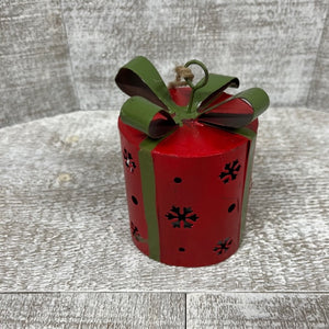 Gift Box Ornament - Red