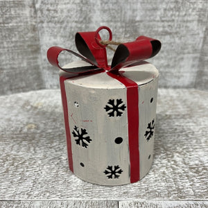Gift Box Ornament - White