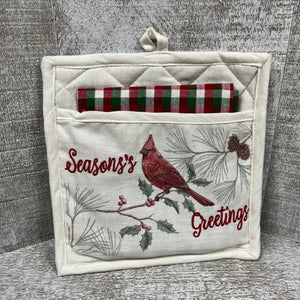 Pot Holder Set - Cardinal