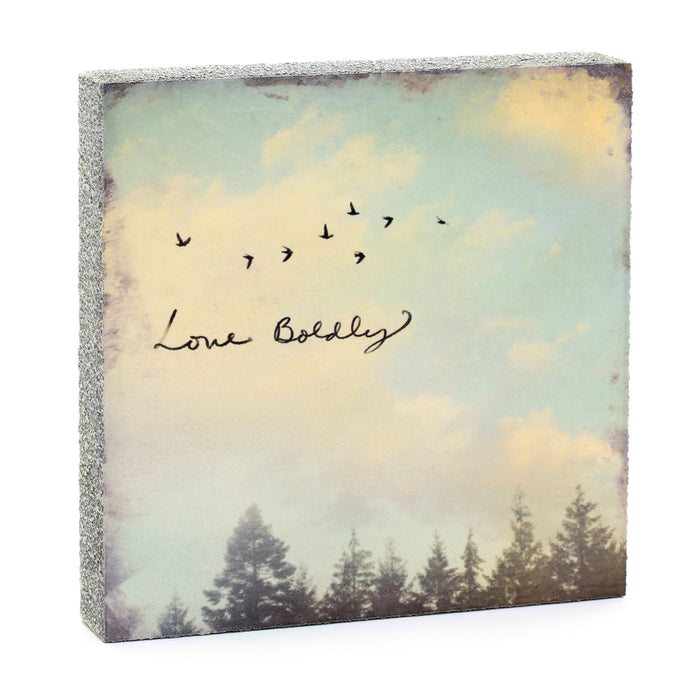 Mini Sign - Love Boldly