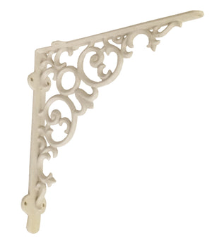 Bracket - Circle Scroll White Large