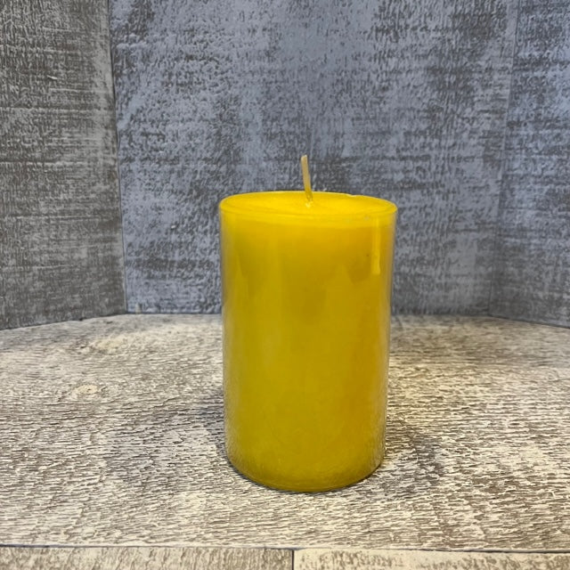 Pillar Candle - Yellow Short