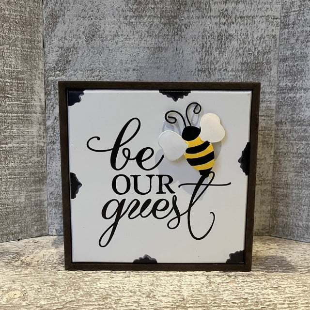 Bee Block Sign Block Sign - Bee | The Old Tin Shed