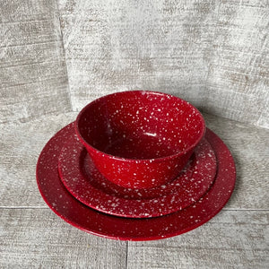 Enamel Bowl - Red