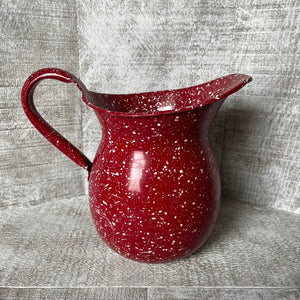 Enamel Jug - Red