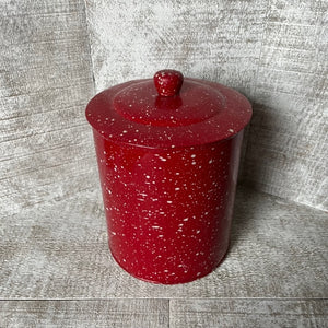 Enamel Canister - Red Large
