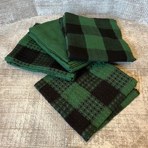 Towels & Dishcloth Set - Dark Green