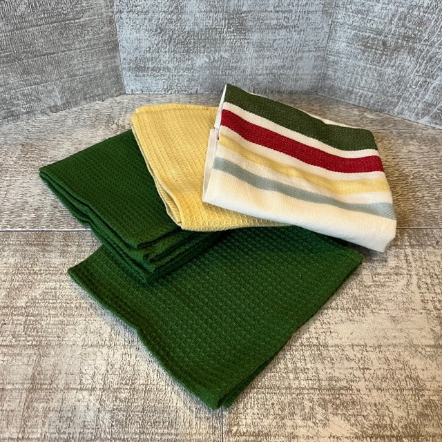 Towels & Dishcloth Set - Camp Stripe