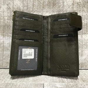 Leather Wallet - Olive
