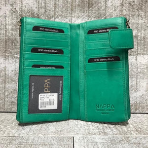 Leather Wallet - Teal