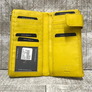 Leather Wallet - Yellow