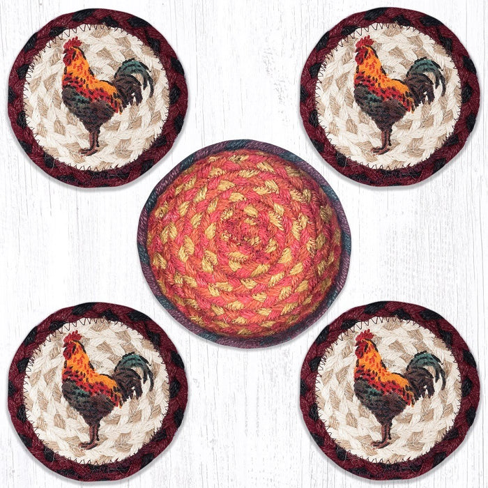 Coaster Set - Coloured Rooster