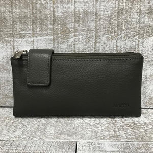 Leather Wallet - Pewter