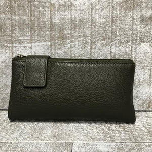 Leather Wallet - Olive
