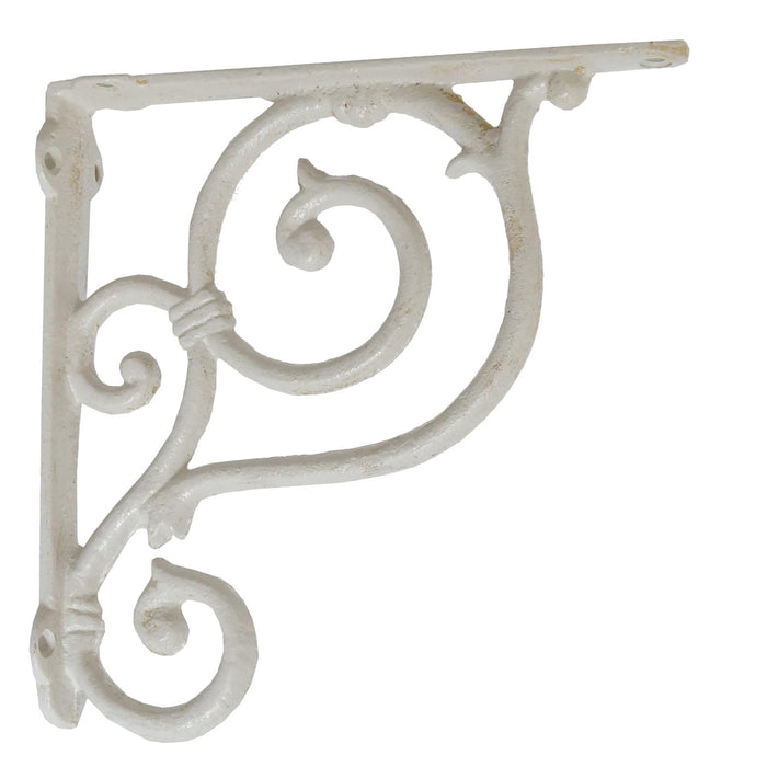 Bracket - White Scroll Medium